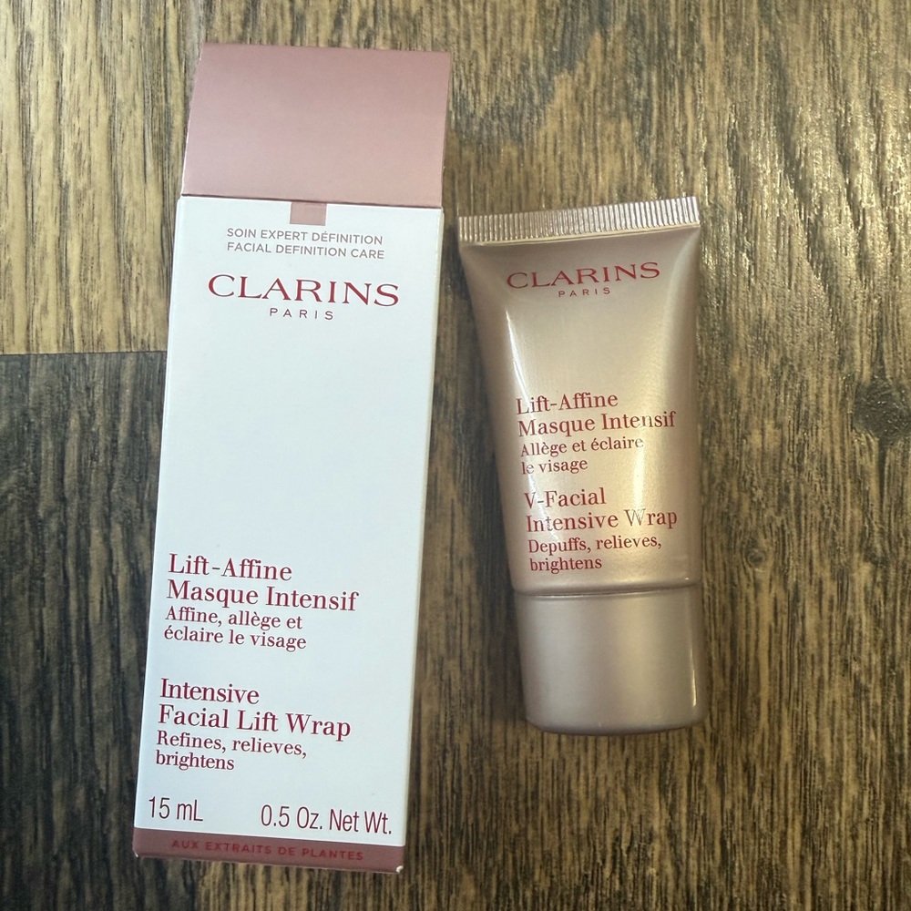Clarins Pink and Champagne Facial Lift Wrap Tube